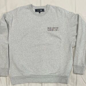 Kith Light Gray Bergdorf Goodman Logo Crewneck Sweatshirt